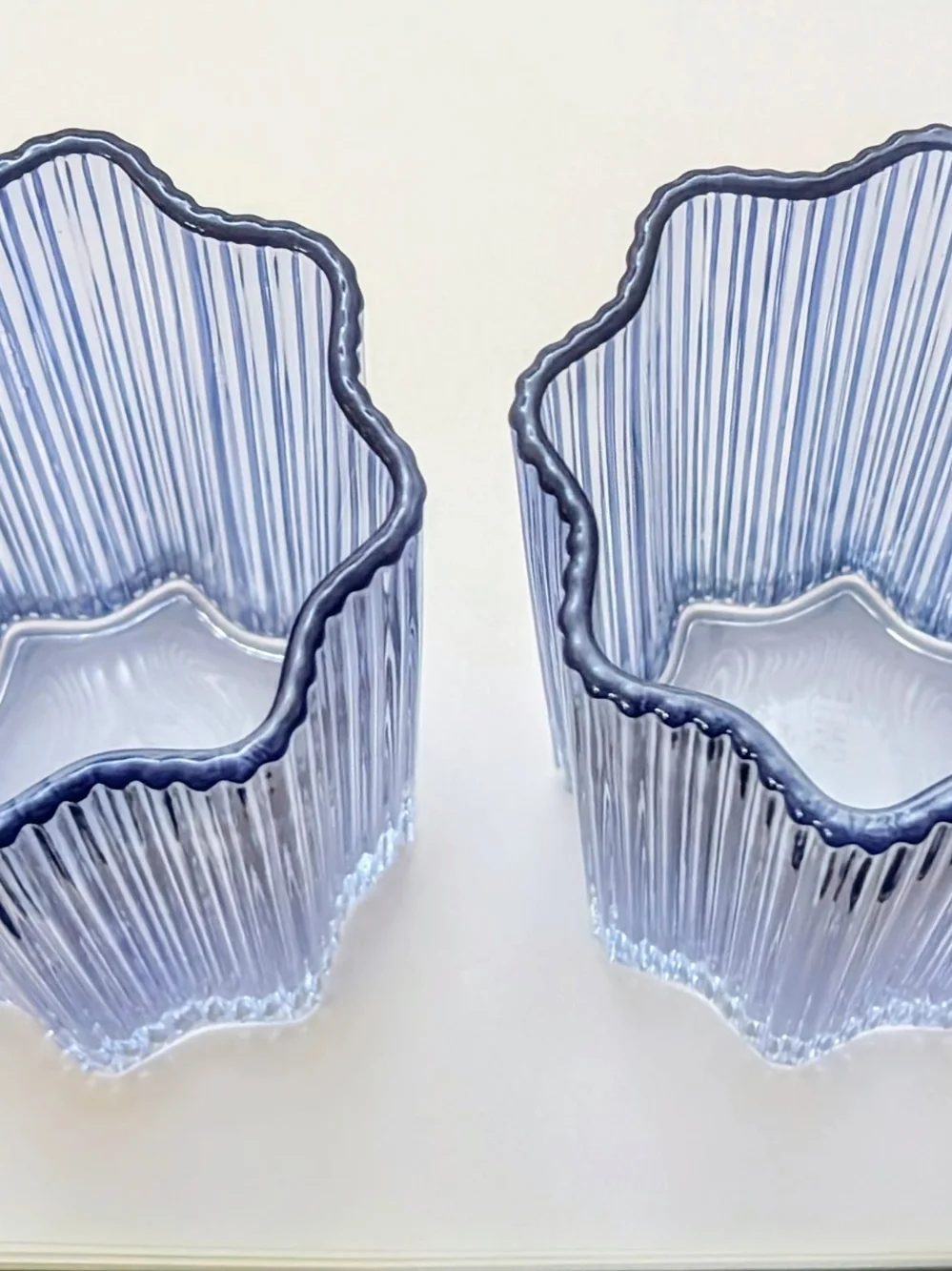 Glass Hause Ribbed Glasses - Set Of 2 Glasses